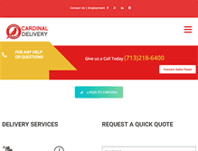 Tablet Screenshot of cardinal-delivery.com